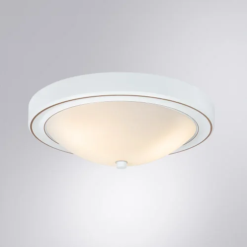 Светильник потолочный James A4049PL-3WH Arte Lamp белый 3 лампы, основание белое в стиле современный  фото 2