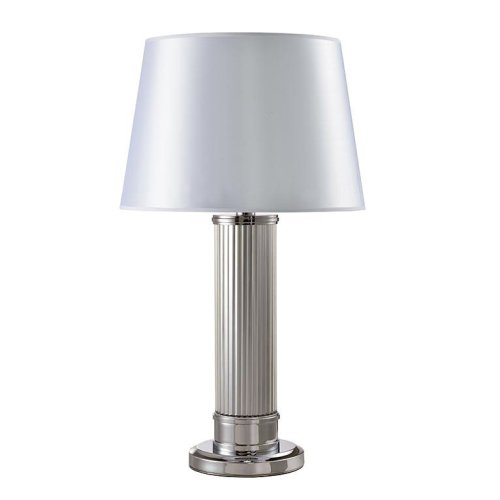 Настольная лампа 3292/T nickel Newport белая 1 лампа, основание никель стекло металл в стиле современный 