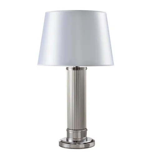 Настольная лампа 3292/T nickel Newport белая 1 лампа, основание никель металл стекло в стиле современный 