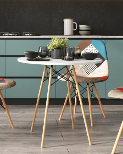 Стол круглый EAMES DSW NEW D=70, белый УТ000038929 Stool Group столешница белая из мдф фото 7