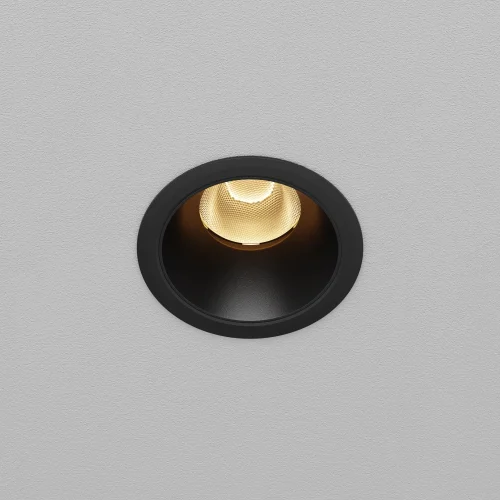 Светильник точечный LED Dip DL123-10W-2.7K-B Maytoni чёрный на 1 лампу, основание чёрное в стиле современный круглый фото 5