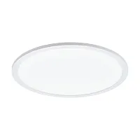 Светильник потолочный LED Sarsina 97502 Eglo белый 1 лампа, основание белое в стиле хай-тек современный тарелка