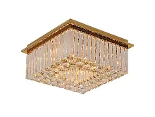 Люстра потолочная 8508/PL gold NEW Newport прозрачная на 8 ламп, основание золотое в стиле американский современный классический 