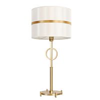 Настольная лампа Mateo 2634-1T Favourite белая 1 лампа, основание золотое металл в стиле классический 