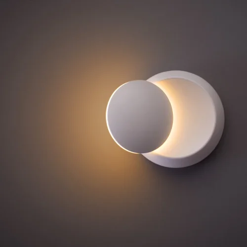 Бра LED Eclipse A1421AP-1WH Arte Lamp белый на 1 лампа, основание белое в стиле модерн  фото 3