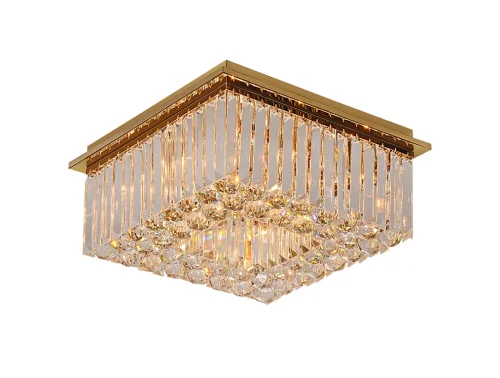 Люстра потолочная 8512/PL gold NEW Newport прозрачная на 12 ламп, основание золотое в стиле американский современный классический 