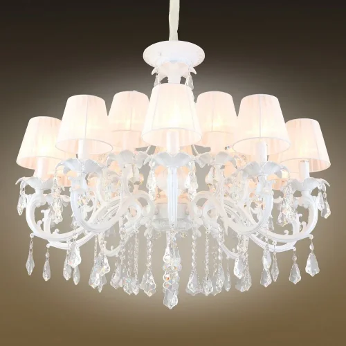 Люстра подвесная Catanzaro OML-30807-15 Omnilux белая на 15 ламп, основание белое в стиле классический фото 3