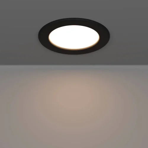 Светильник точечный LED Fueva 901413 Eglo белый на 1 лампу, основание чёрное в стиле современный круглый фото 7 Светильник точечный LED Fueva 901413 Eglo белый на 1 лампу, основание чёрное в стиле современный круглый фото 7