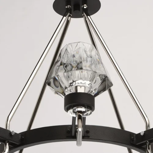 Люстра подвесная Джестер 104012408 MW-Light прозрачная на 8 ламп, основание хром в стиле современный  фото 11