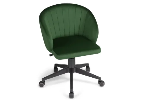 Компьютерное кресло Пард изумрудный 464227 Woodville, зелёный/велюр, ножки/пластик/чёрный, размеры - *870***590*600 фото 6