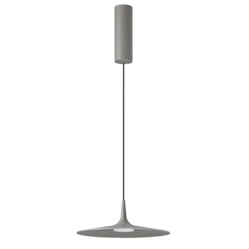 Светильник подвесной LED Sombra 7038/12L Odeon Light серый на 1 лампу, основание серое в стиле современный хай-тек 