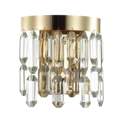 Бра Dakisa 4986/2W Odeon Light прозрачный на 2 лампы, основание золотое в стиле современный 