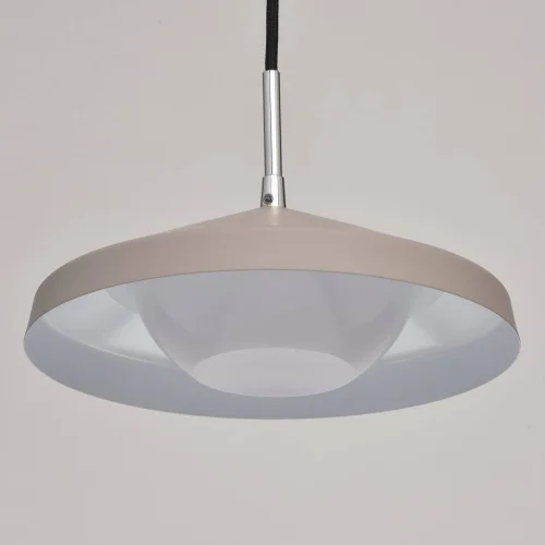 Светильник подвесной LED Раунд 636012101 MW-Light коричневый на 1 лампу, основание хром в стиле современный фото 4