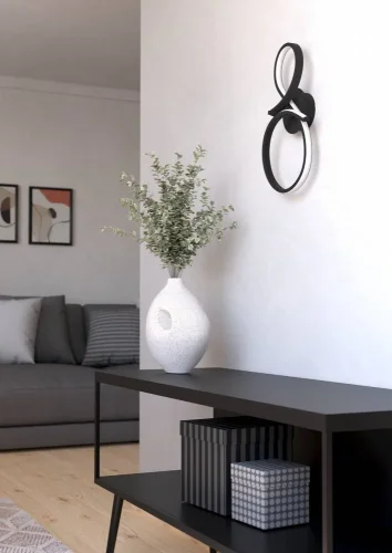 Бра LED Serpins 901268 Eglo чёрный на 1 лампу, основание чёрное в стиле современный хай-тек фото 5