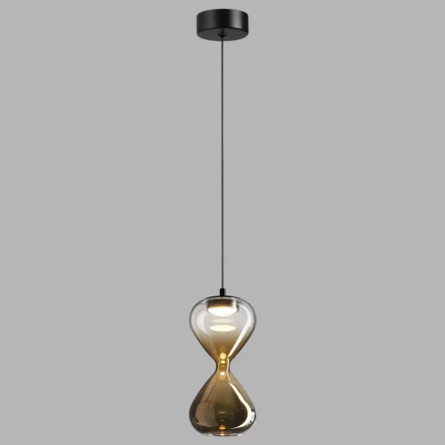 Светильник подвесной LED Glessi 5094/4L Odeon Light золотой на 1 лампу, основание чёрное в стиле хай-тек выдувное фото 4