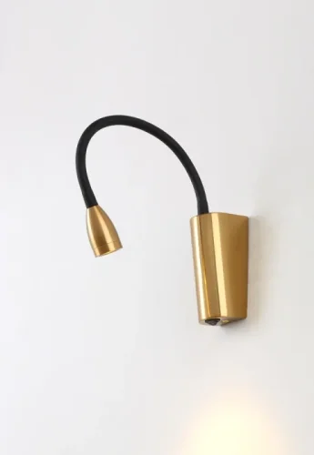 Бра ЛЕД MOVI B AP3W LED BS Crystal Lux латунь на 1 лампу, основание латунь в стиле минимализм для чтения гибкая ножка фото 2