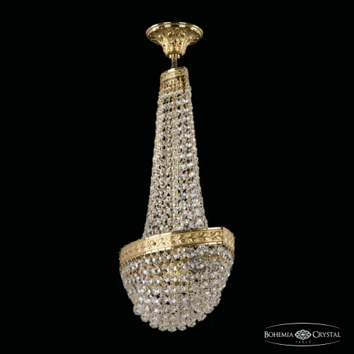 Светильник потолочный 19323/H2/35IV G Bohemia Ivele Crystal прозрачный 2 лампы, основание золотое в стиле классический sp фото 3