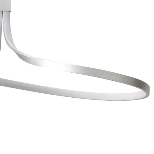 Люстра потолочная LED  NUR 4995 Mantra серебряная на 1 лампа, основание серебряное в стиле хай-тек модерн  фото 4