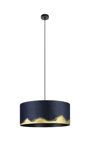 Светильник подвесной Casuarita 39974 Eglo золотой синий 1 лампа, основание чёрное в стиле модерн 