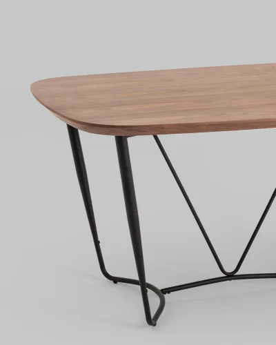 Стол обеденный Даймакс, 140х90, МДФ УТ000039947 Stool Group столешница коричневая из шпон фото 4