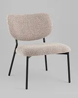 Кресло лаунж Jamie, серый УТ000039356 Stool Group, серый/букле, ножки//чёрный, размеры - ****570*680мм