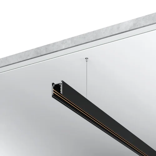 Шинопровод магнитный накладной 2м Skyline 48+ ST1003.429.00 ST-Luce чёрный в стиле хай-тек для светильников серии Skyline 48+ шинопровод магнитный накладной