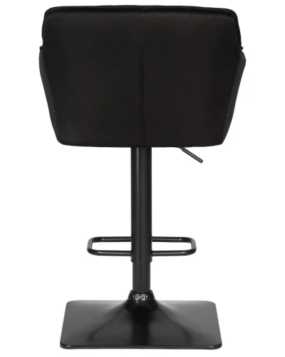 Стул барный 5033-LM RALF, цвет сиденья черный (LAR-106D-28), цвет основания черный Dobrin, чёрный/текстиль, ножки/металл/чёрный, размеры - 900*1120***580*550 фото 5