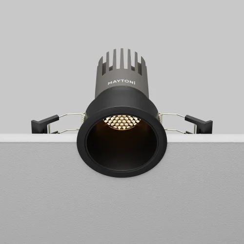 Светильник точечный LED Dip DL116-10W-3K-B Maytoni чёрный на 1 лампу, основание чёрное в стиле современный хай-тек круглый фото 7