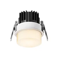 Светильник точечный LED Nude DL065-12W3K-W Maytoni белый на 1 лампу, основание белое в стиле современный хай-тек круглый