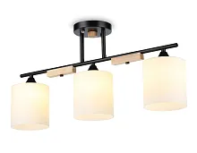 Светильник потолочный TR9551 Ambrella light белый 3 лампы, основание чёрное в стиле модерн 