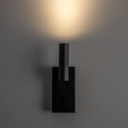 Бра с выключателем LED Декарт CL704351 Citilux чёрный на 1 лампа, основание чёрное в стиле современный для чтения фото 7