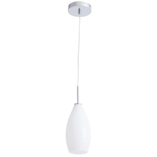 Светильник подвесной Bicchiere A4282SP-1CC Arte Lamp белый 1 лампа, основание хром в стиле современный 