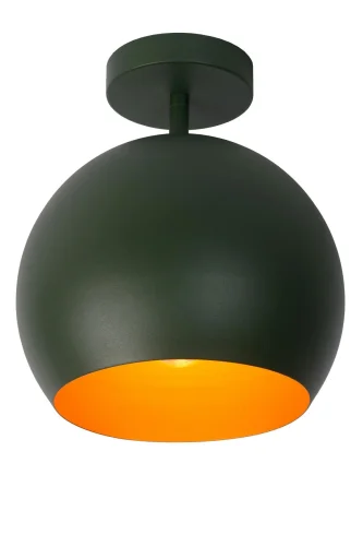 Светильник потолочный Bink 45150/01/33 Lucide зелёный 1 лампа, основание зелёное в стиле современный 