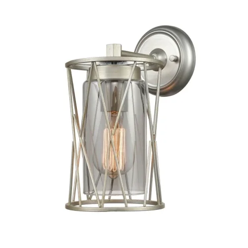 Бра лофт Voyage 441 VL6083W01 Vele Luce серый на 1 лампу, основание матовое никель в стиле лофт фото 2