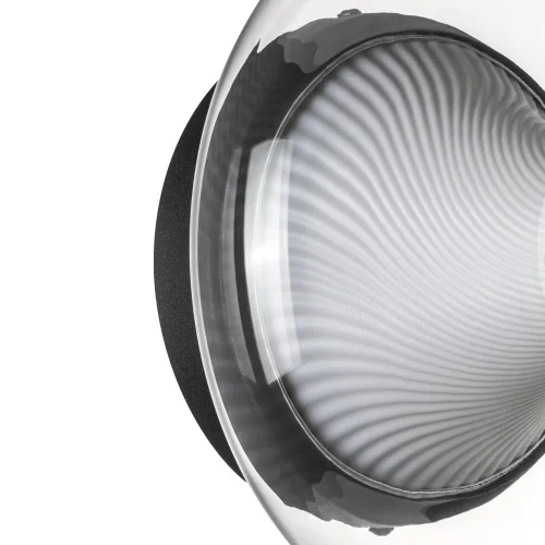 Светильник потолочный LED Palermo 612017 Lightstar прозрачный на 1 лампу, основание чёрное в стиле хай-тек современный фото 4