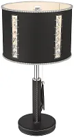 Настольная лампа Adelmaro WE393.01.024 Wertmark чёрная 1 лампа, основание чёрное металл в стиле современный 