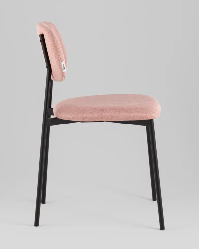 Стул Майло рогожка розовый УТ000040140 Stool Group, розовый/рогожка, ножки/металл/чёрный, размеры - ***** фото 3