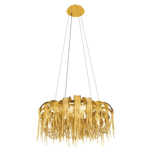 Люстра подвесная Volver 10404/800 GD LOFT IT золотая на 8 ламп, основание золотое в стиле арт-деко цепочки фото 3