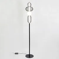 Торшер LED LSP-0945 Lussole чёрный белый на 1 лампу, основание чёрное в стиле современный 