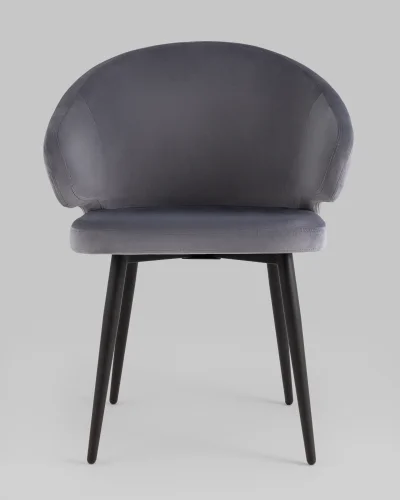 Стул с подлокотниками Codo велюр серый УТ000039137 Stool Group, /, ножки//, размеры - *790***620*570 фото 7