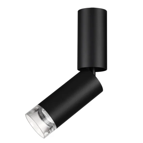 Светильник накладной LED Ligo 7135/8CL Odeon Light чёрный на 1 лампу, основание чёрное в стиле современный хай-тек трубочки
