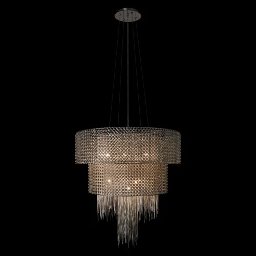 Люстра подвесная Opera 10406/660 LOFT IT никель на 10 ламп, основание никель в стиле арт-деко фото 2