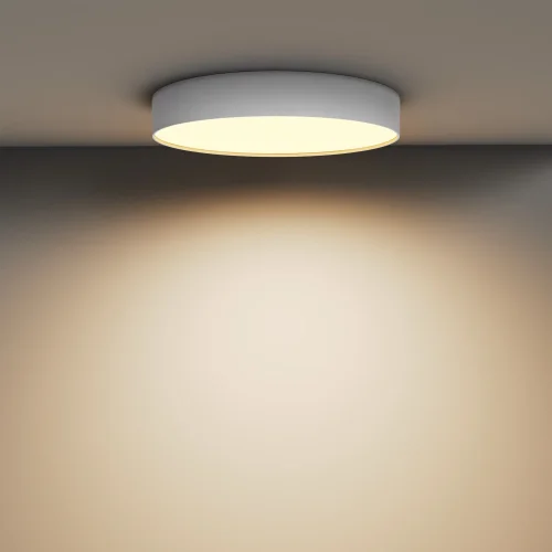 Светильник потолочный LED Zon C032CL-45W2.7K-RD-W Maytoni белый на 1 лампу, основание белое в стиле современный хай-тек круглый фото 4