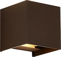 Настенный светильник LED уличный Brik SL9513.601.01 ST-Luce уличный IP65 коричневый на 1 лампу, плафон коричневый в стиле хай-тек современный LED
