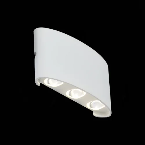 Настенный светильник LED уличный Bisello SL089.501.06 ST-Luce уличный IP54 белый на 6 ламп, плафон белый в стиле минимализм хай-тек LED