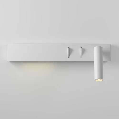 Бра с выключателем LED Comodo C031WL-L8W3K1 Maytoni белый на 1 лампу, основание белое в стиле современный хай-тек для чтения фото 4