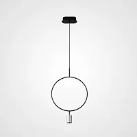 Светильник подвесной HANNIKEN Silver 213761-23 ImperiumLoft серебряный 1 лампа, основание чёрное в стиле современный 