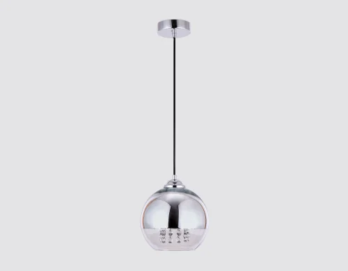 Светильник подвесной Traditional TR3601 Ambrella light прозрачный 1 лампа, основание хром в стиле классический шар фото 4