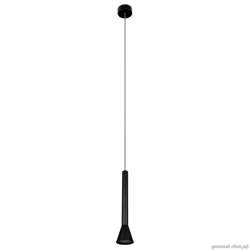 Светильник подвесной LED Pipe 10337/250 Black LOFT IT чёрный 1 лампа, основание чёрное в стиле современный хай-тек трубочки