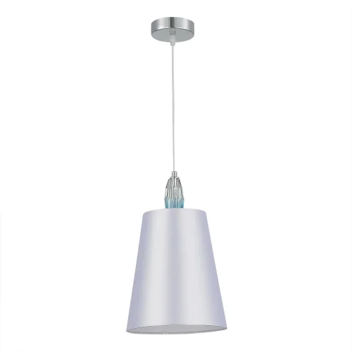 Светильник подвесной Lingotti SL1759.103.01 ST-Luce белый 1 лампа, основание хром в стиле классический  фото 2